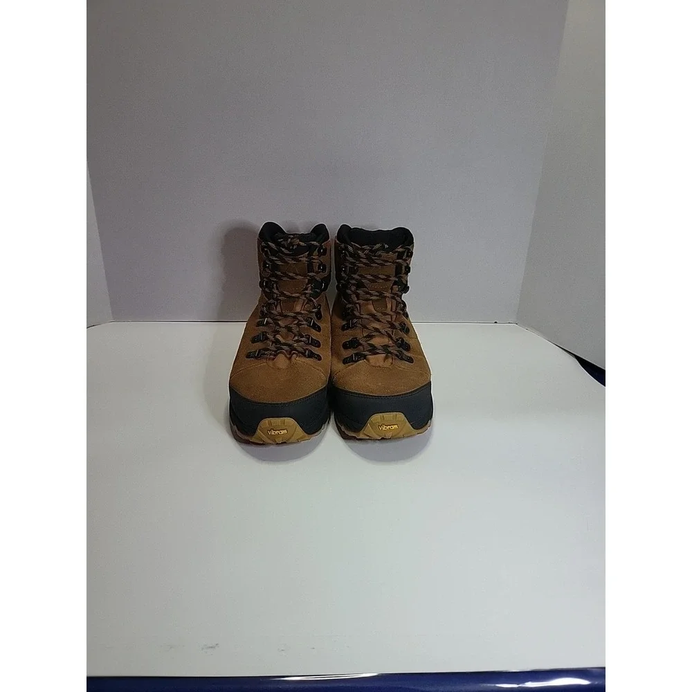 Alpine Design Trekker Boot Men 10.5 Suede Leather Waterproof Vibram Tan Ortholte